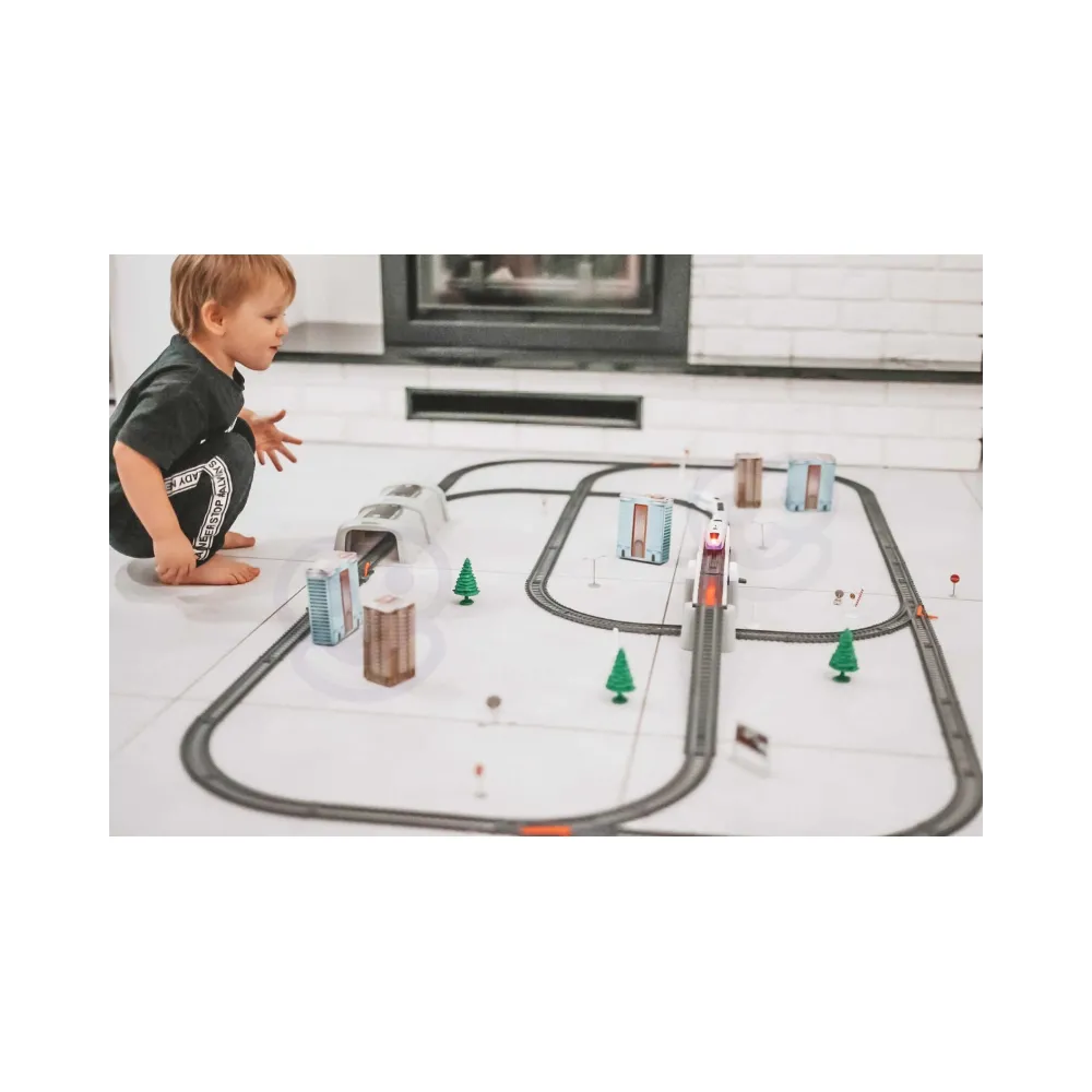 WOOPIE Kolejka Elektryczna Ogromny 914 cm Tor Most Tunel 86 el.