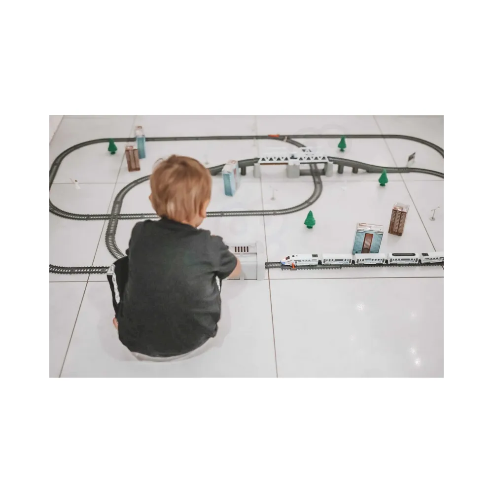 WOOPIE Kolejka Elektryczna Ogromny 914 cm Tor Most Tunel 86 el.