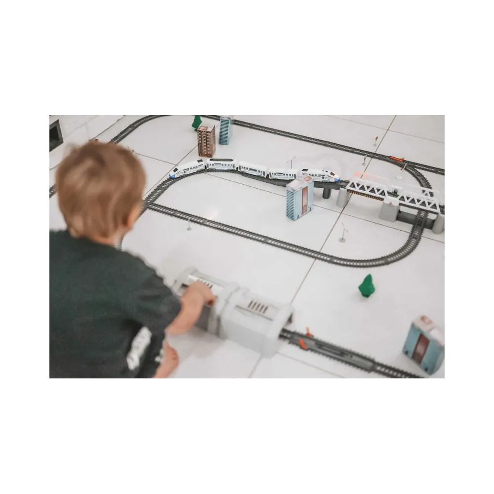 WOOPIE Kolejka Elektryczna Ogromny 914 cm Tor Most Tunel 86 el.