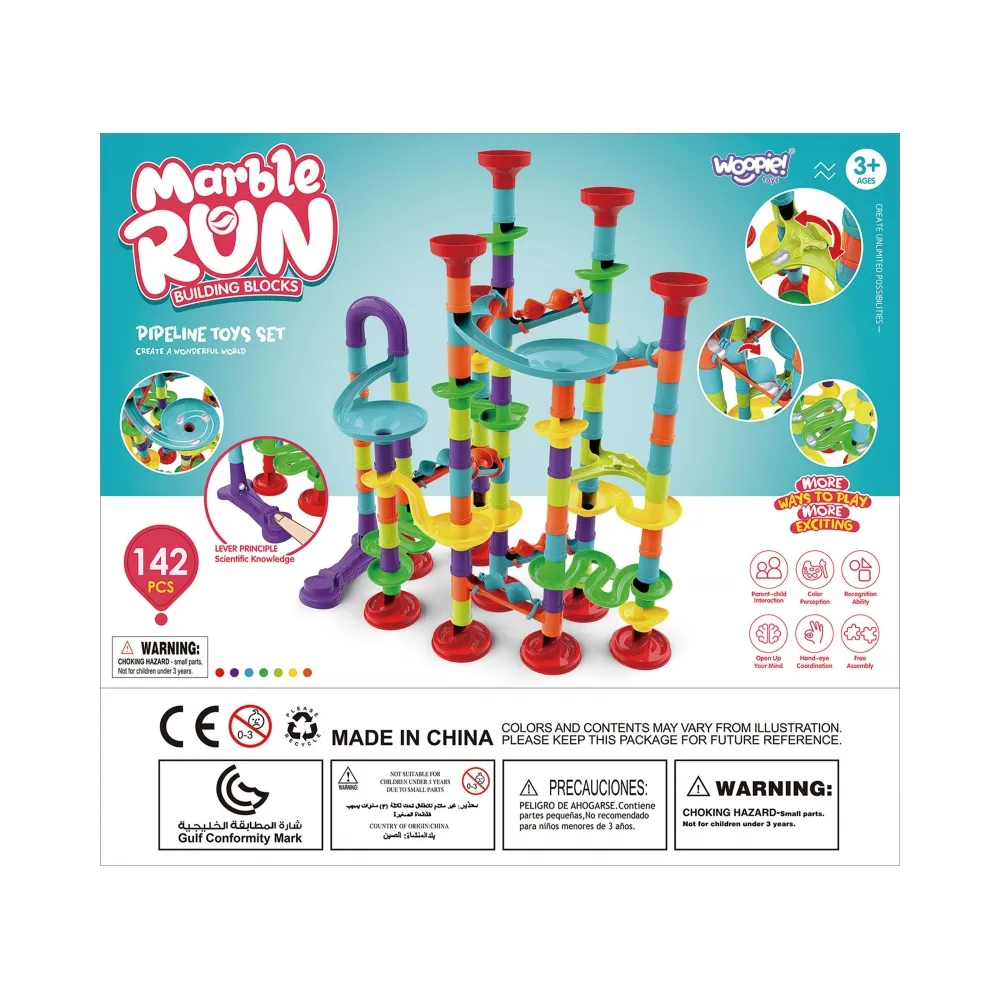 WOOPIE Kulodrom Tor Kulkowy Zestaw Spirala 142 el.