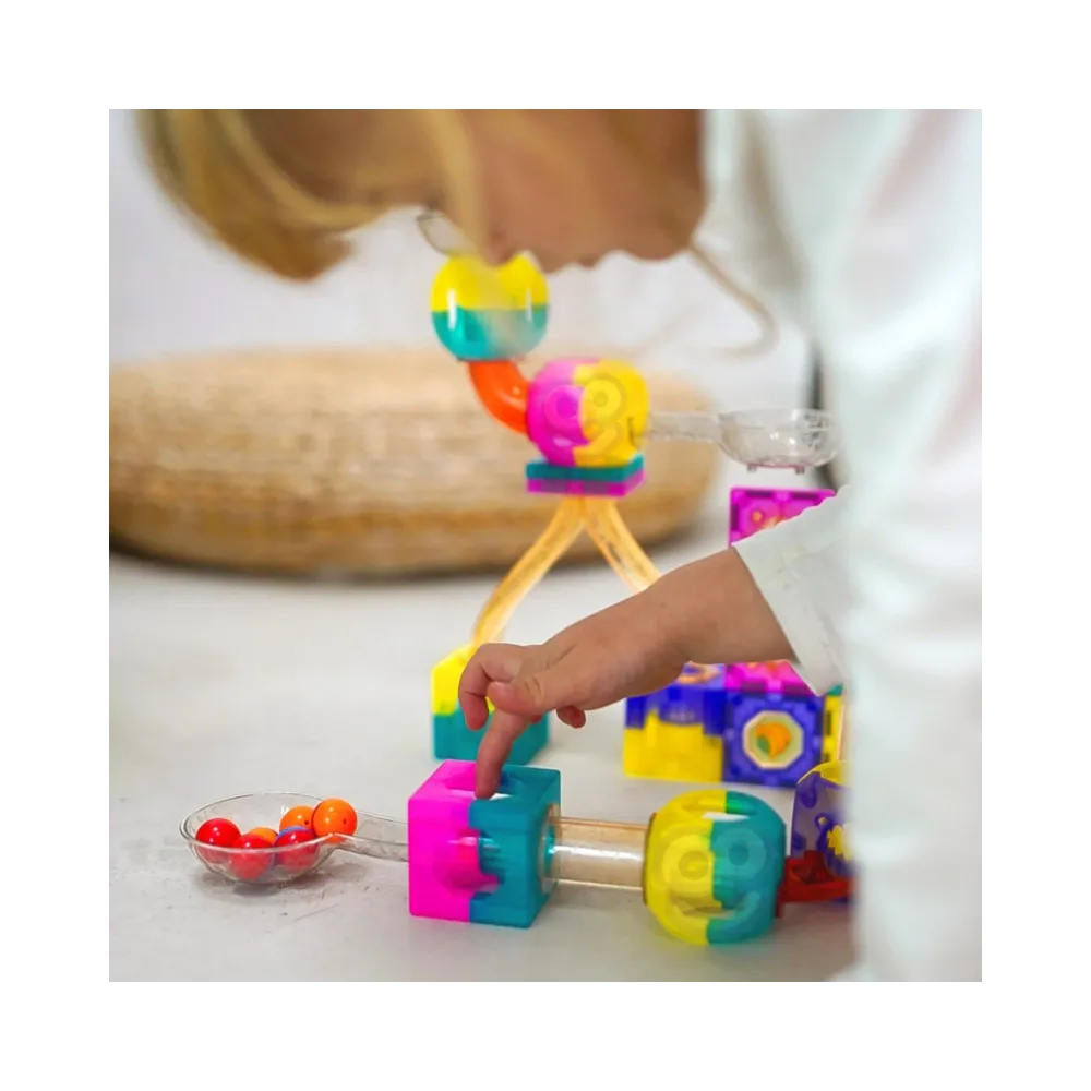 WOOPIE Klocki Magnetyczne Tor Kulkowy Kulodrom 89 el.