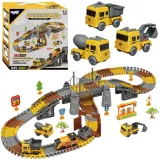 Zestaw tor samochodowy Woopie XXL z placem budowy dla dzieci