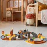 Kolejka elektryczna Woopie z mostami, zakrętami i dekoracjami