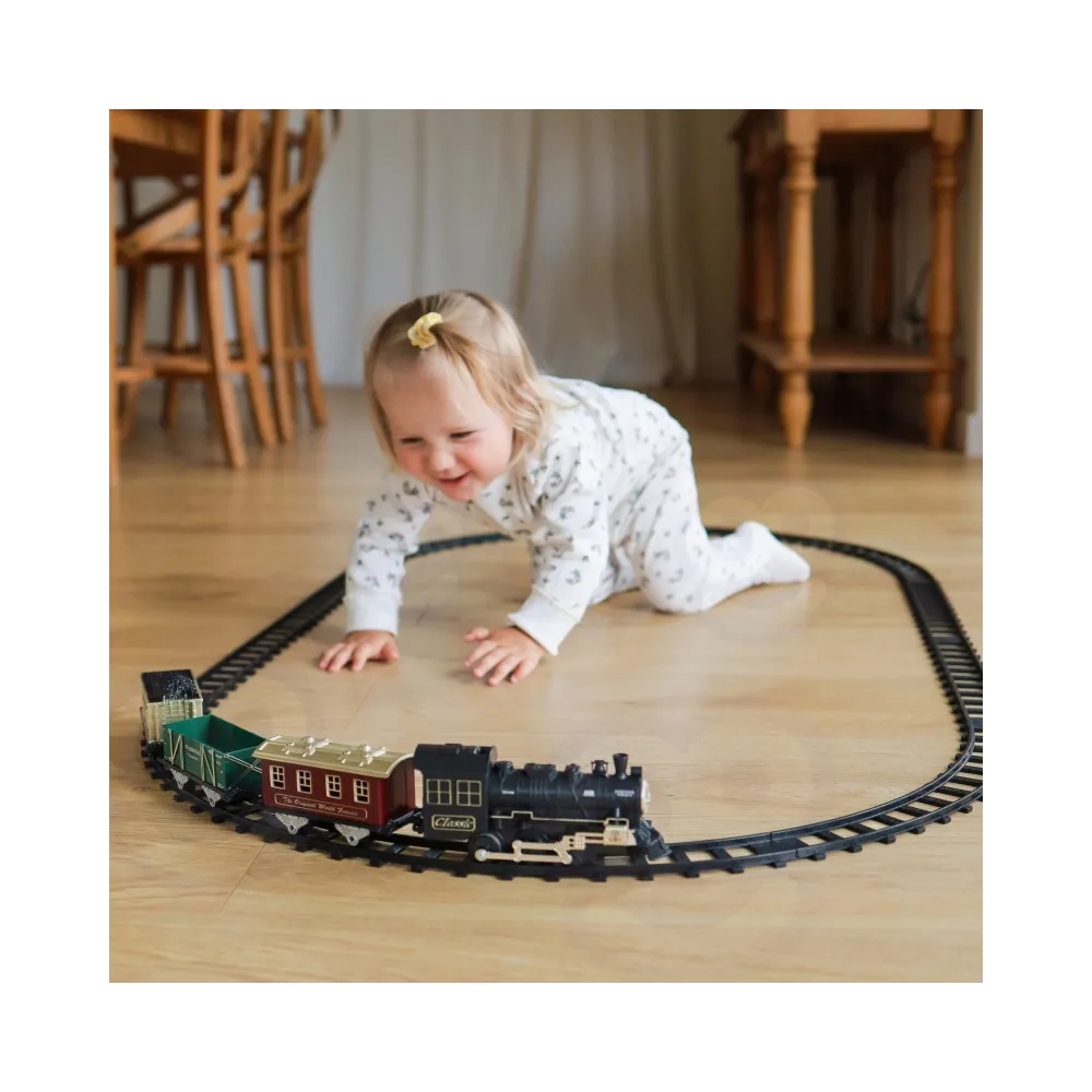 WOOPIE Klasyczny Pociąg Parowy Lokomotywa Tor XXL