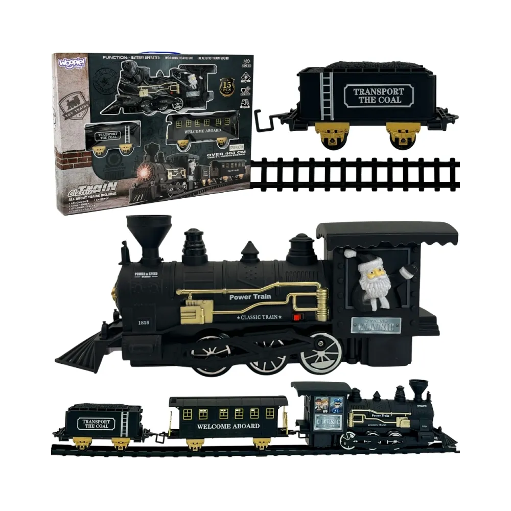 WOOPIE Pociąg Lokomotywa Zestaw XXL Tor 403 cm