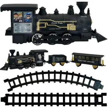 WOOPIE Pociąg Lokomotywa Zestaw XXL Tor 403 cm