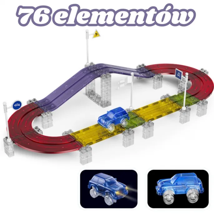 Wielopoziomowy tor wyścigowy stymulujący kreatywność