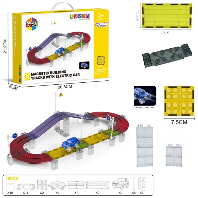 Emocjonująca zabawa z magnetycznym torowiskiem dla dzieci