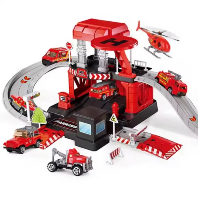 Zestaw z 43 elementami do zabawy w straż pożarną