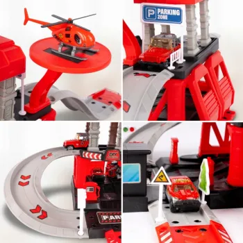 Realistyczne pojazdy strażackie i akcesoria do zabawy