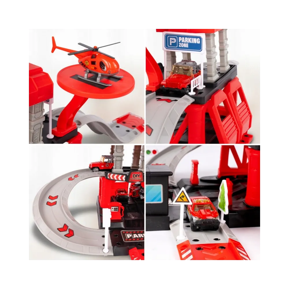 Realistyczne pojazdy strażackie i akcesoria do zabawy