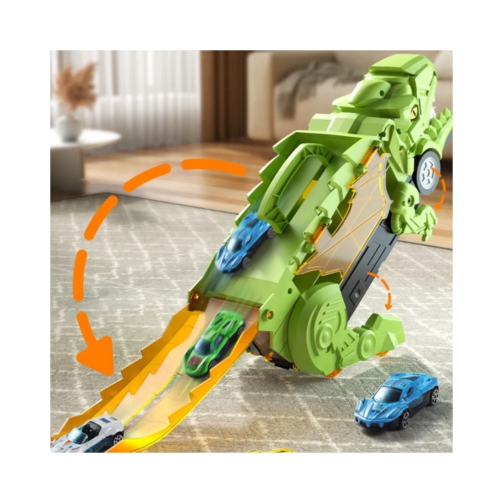 WOOPIE Zestaw Pojazdów Tor Dinozaur Pożeracz 13el.