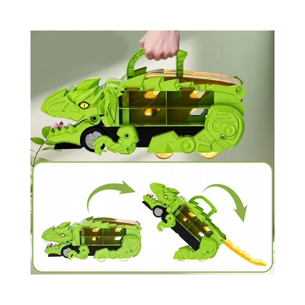 WOOPIE Zestaw Pojazdów Tor Dinozaur Pożeracz 13el.