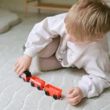 Zestaw pociągu z intuitwynnym połączeniem wagonów;