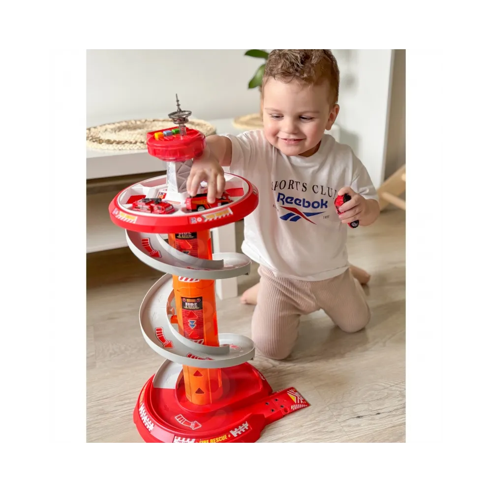 WOOPIE Tor Spirala Garaż dla Samochodzików 3 szt.