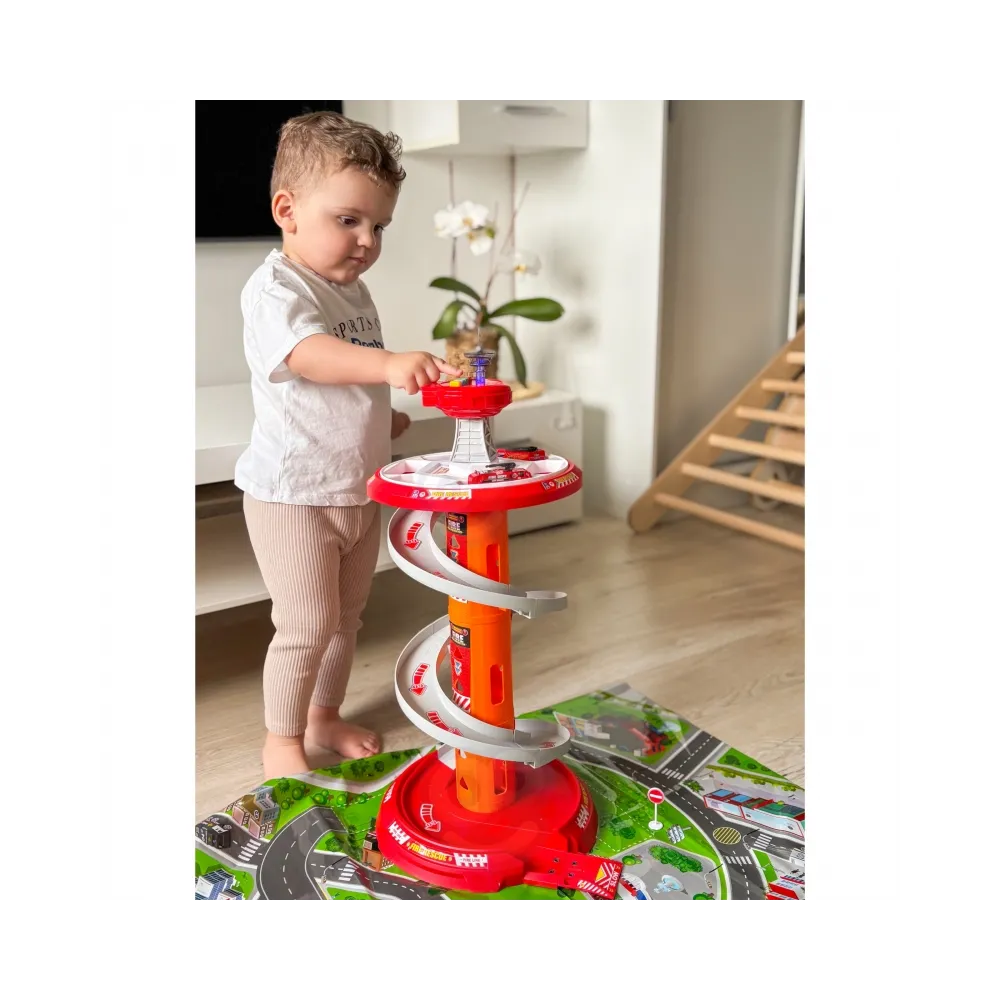 WOOPIE Tor Spirala Garaż dla Samochodzików 3 szt.
