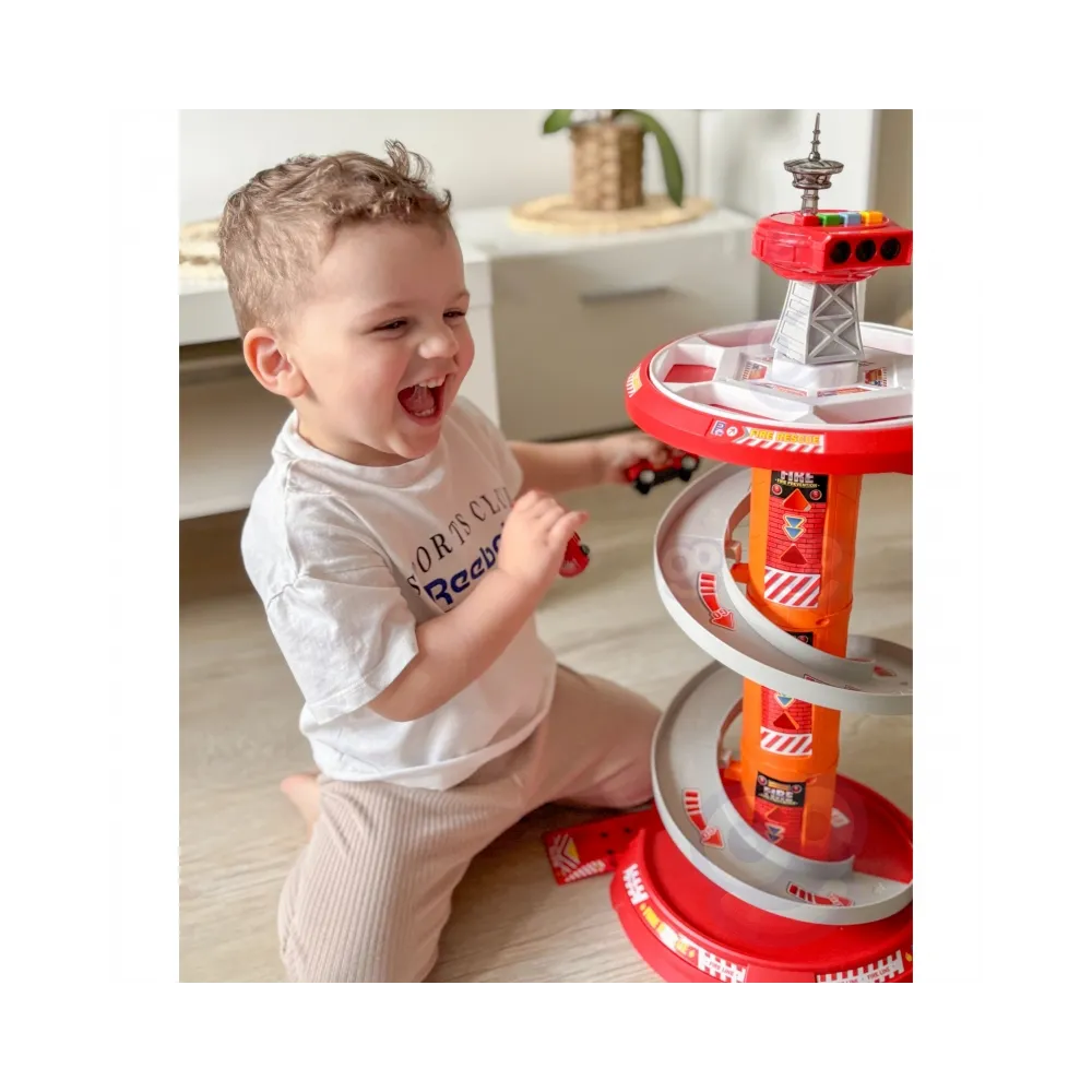 WOOPIE Tor Spirala Garaż dla Samochodzików 3 szt.