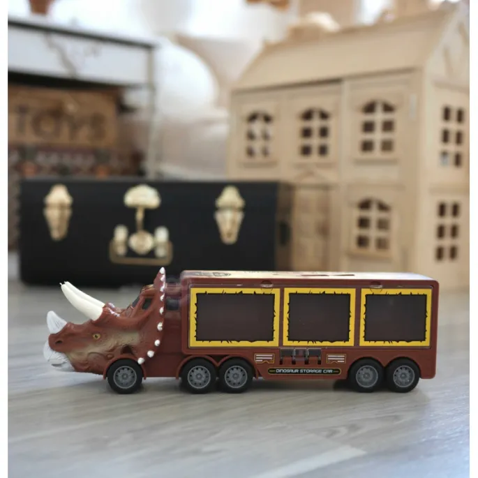 Zabawka w kształcie dinozaura z wyrzutnią