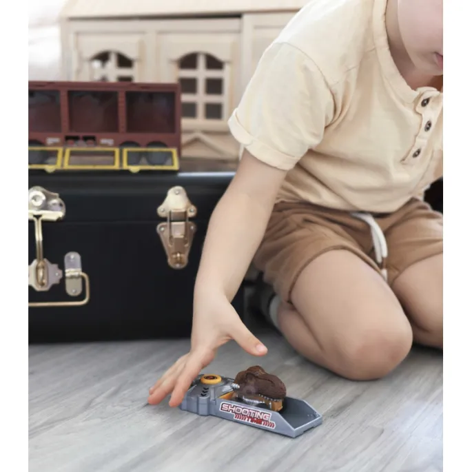 Dinozaur z ciężarówką idealny dla dzieci