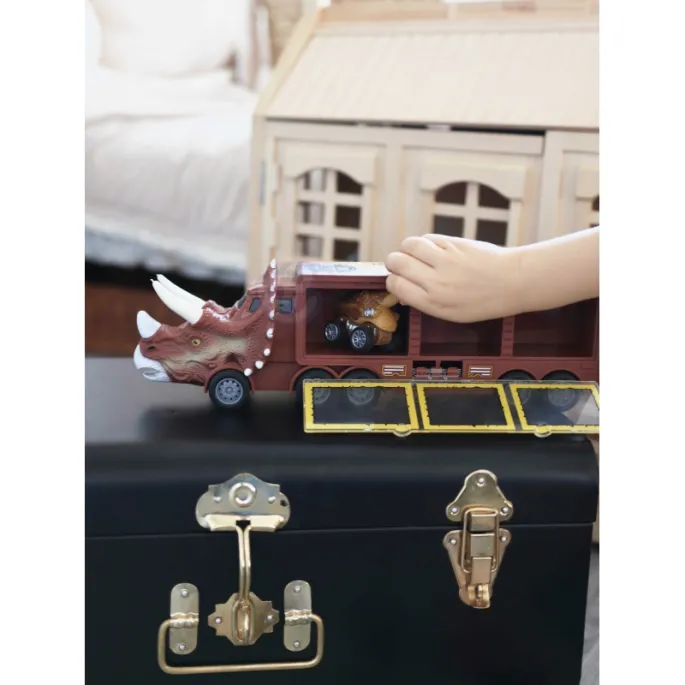 Zestaw z dinozaurami i roślinnymi akcesoriami