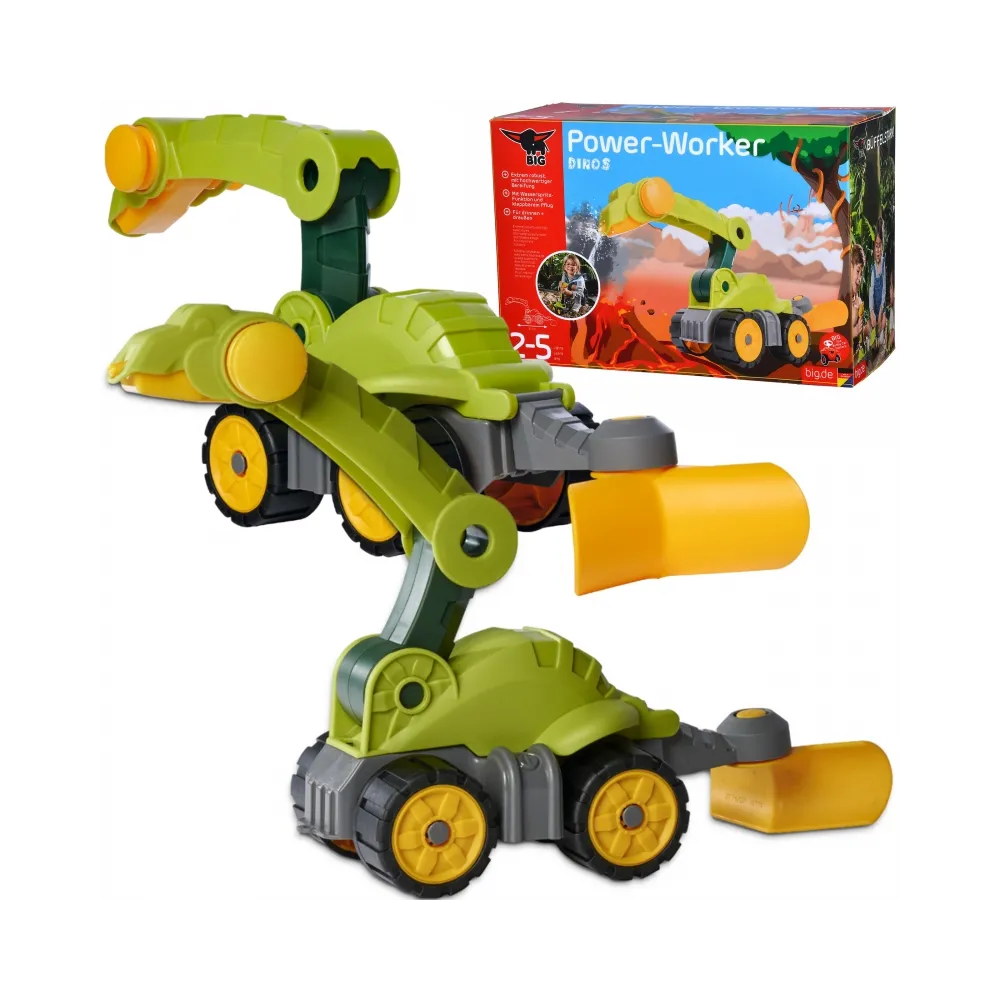 BIG Pług Zraszacz Dinozaur Power Worker Zabawka do Piasku