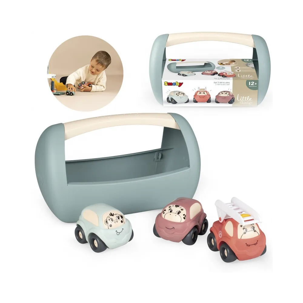 SMOBY Little Skrzyneczka z samochodzikami Vroom Planet