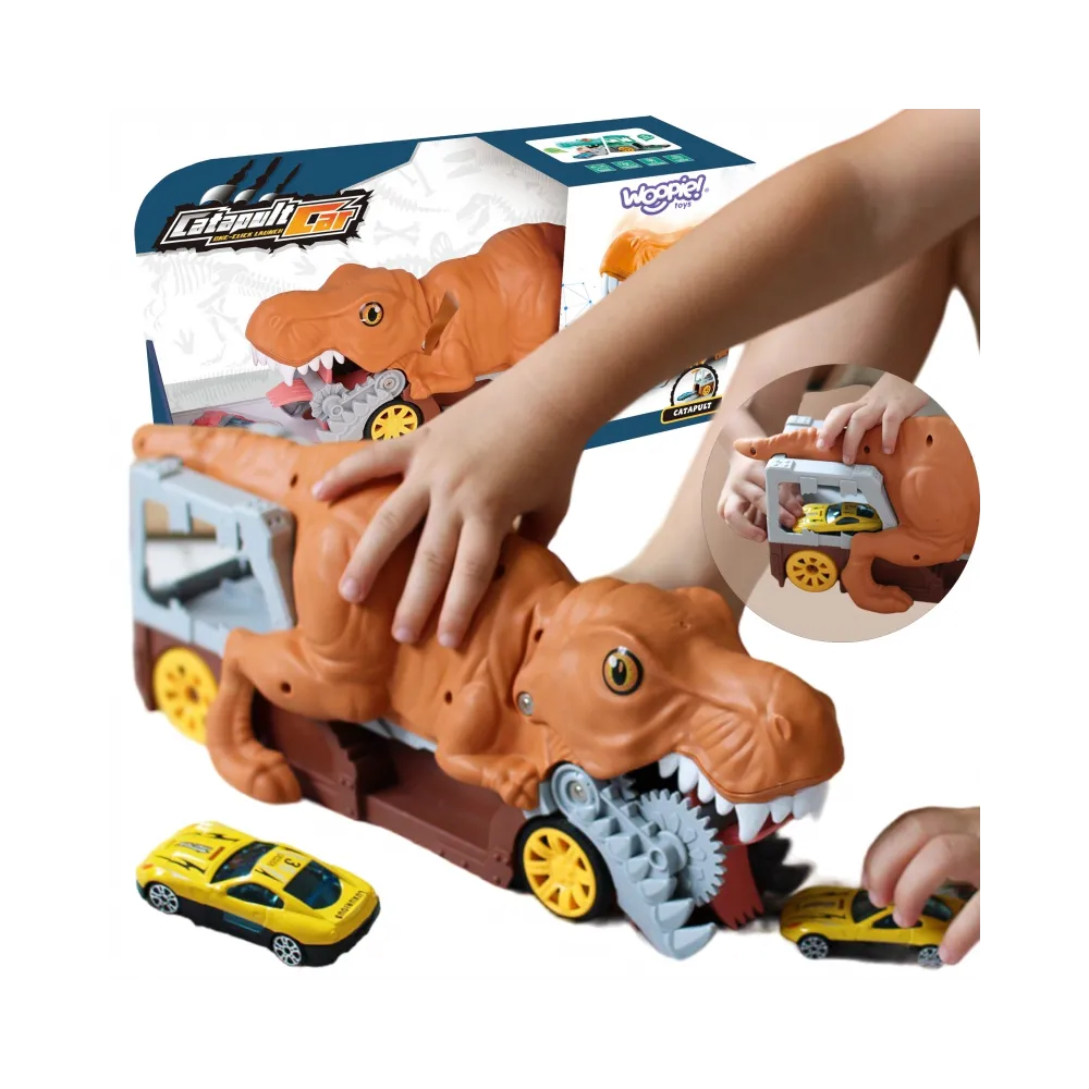 WOOPIE Dinozaur Wyrzutnia Samochodów + Auto 1szt.