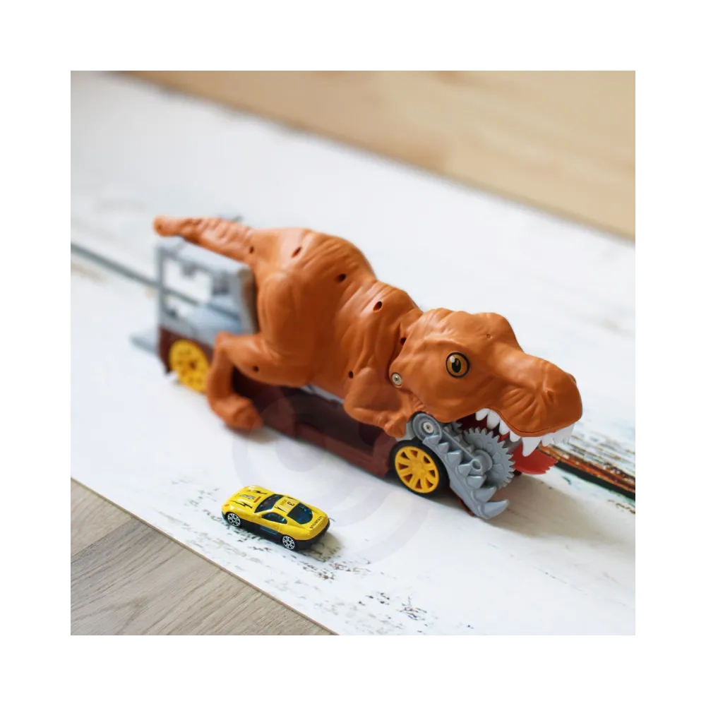 WOOPIE Dinozaur Wyrzutnia Samochodów + Auto 1szt.