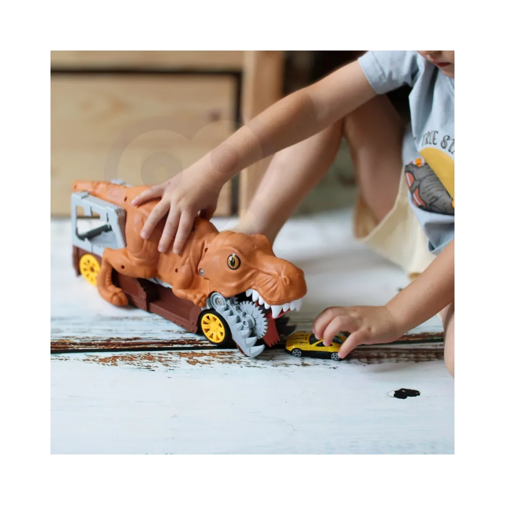 WOOPIE Dinozaur Wyrzutnia Samochodów + Auto 1szt.