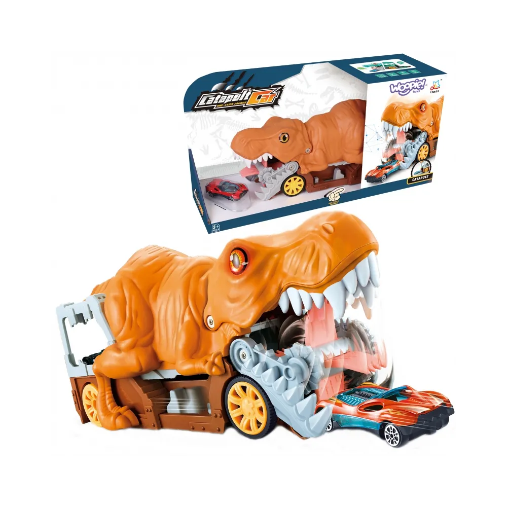 WOOPIE Dinozaur Wyrzutnia Samochodów + Auto 1szt.