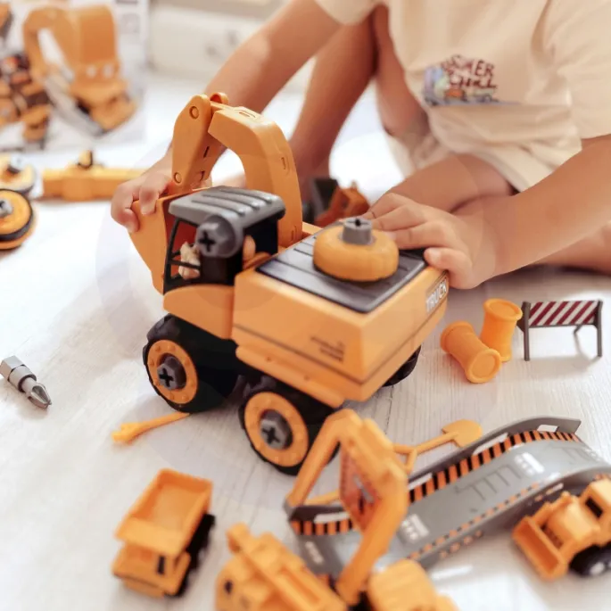 Zestaw XXL do budowy z mini pojazdami