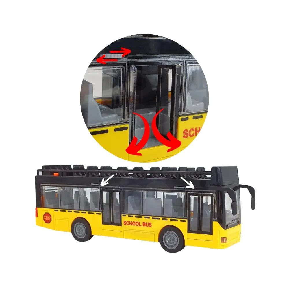 WOOPIE Autobus ze Światłami i Otwieranymi Drzwiami