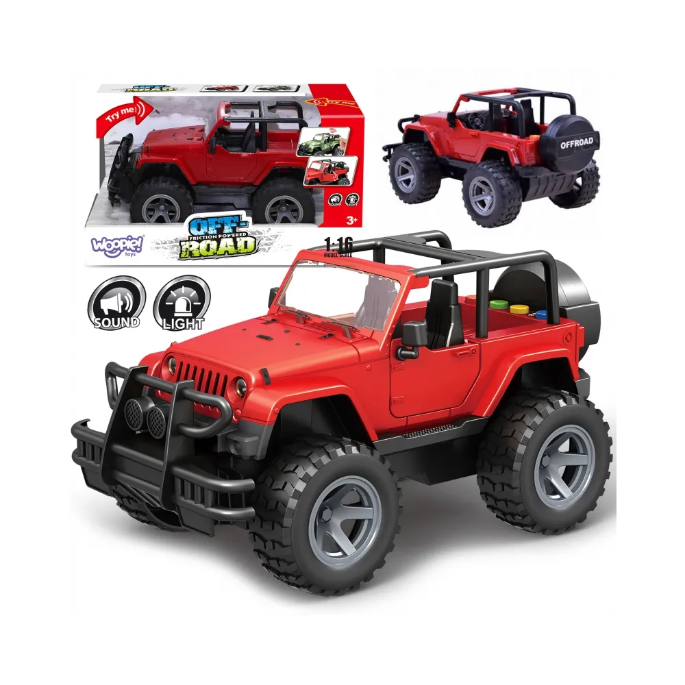 WOOPIE Jeep Auto Samochód Terenowy z Dźwiękiem i Światłem