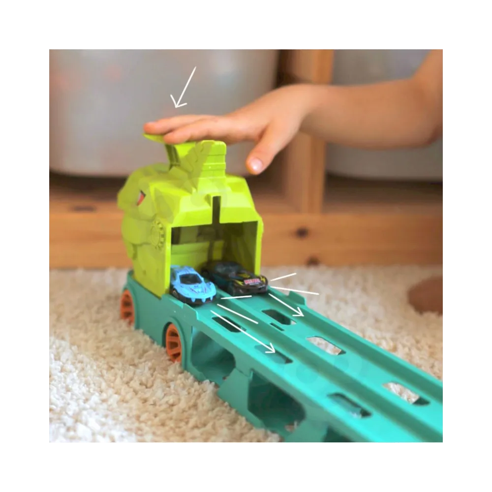 WOOPIE Zabawkowa Ciężarówka Dinozaur Tor 2,1 m dla Samochodzików