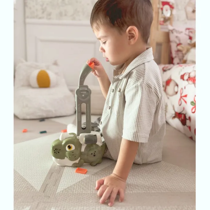 Automatyczne układanie klocków domino z ciuchcią