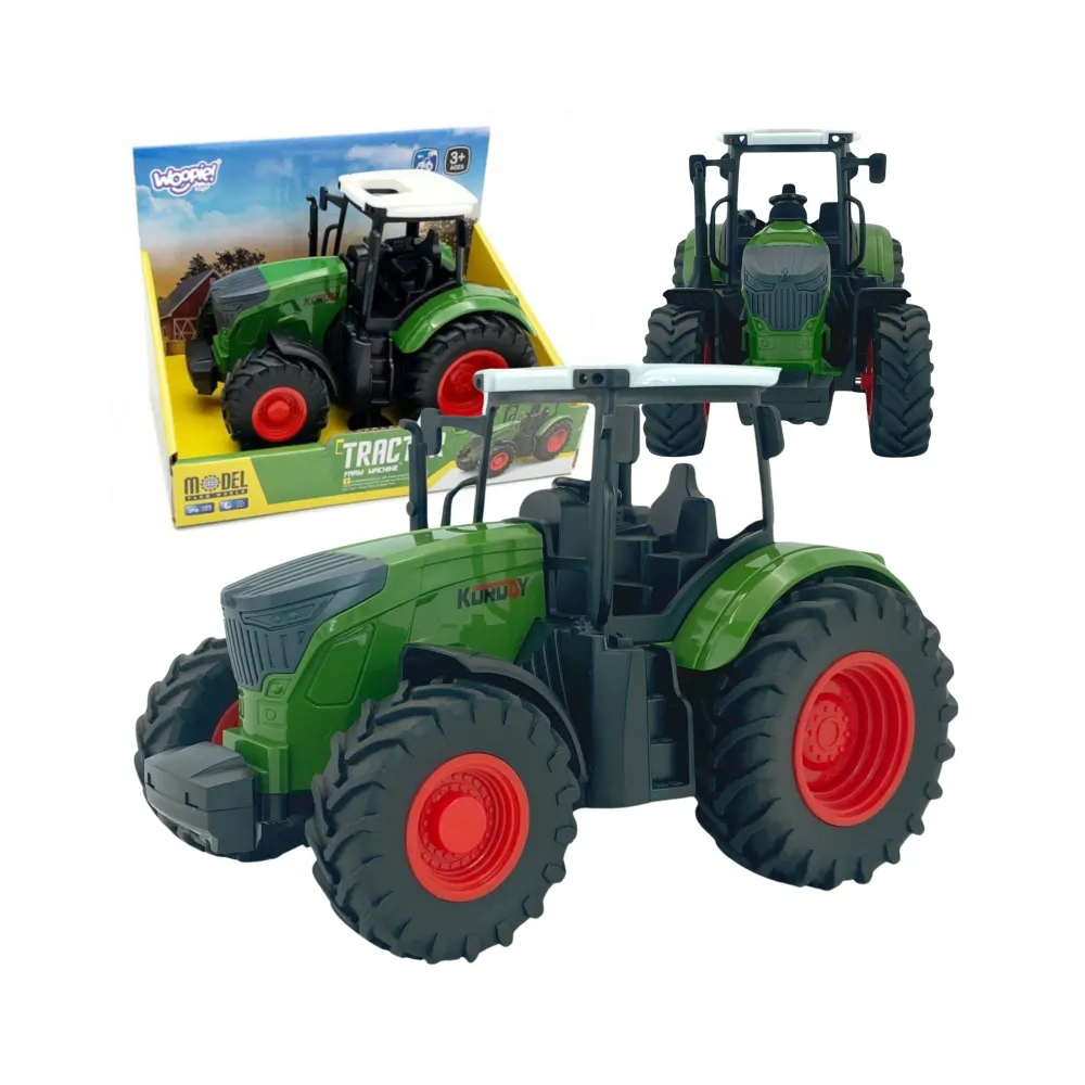 WOOPIE Traktor Ciągnik Gumowe Koła Zielony