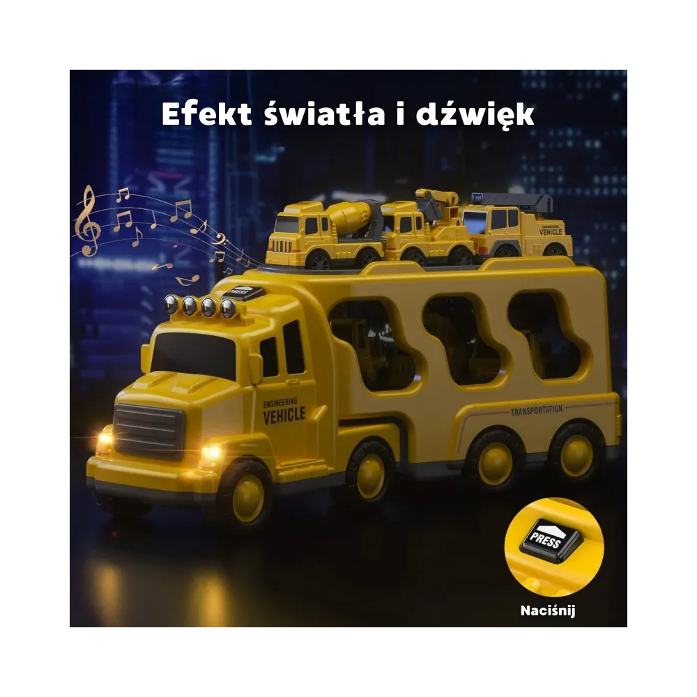 WOOPIE Laweta Drogowa zestaw 5 Aut - Pomoc Drogowa