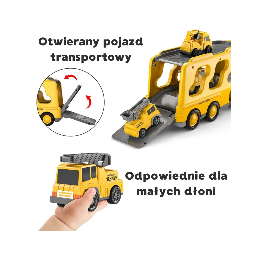 WOOPIE Laweta Drogowa zestaw 5 Aut - Pomoc Drogowa