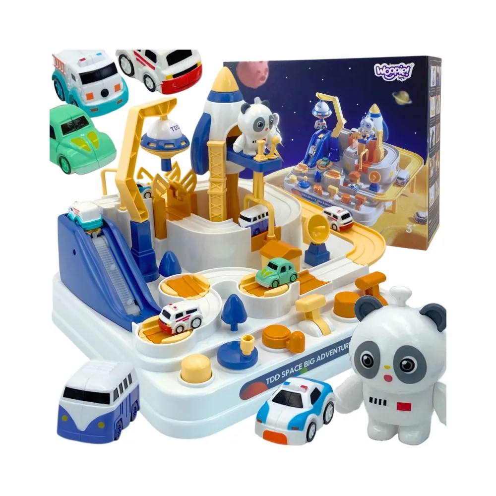 WOOPIE Interaktywny Tor Samochodowy "Kosmiczna Przygoda Pandy"
