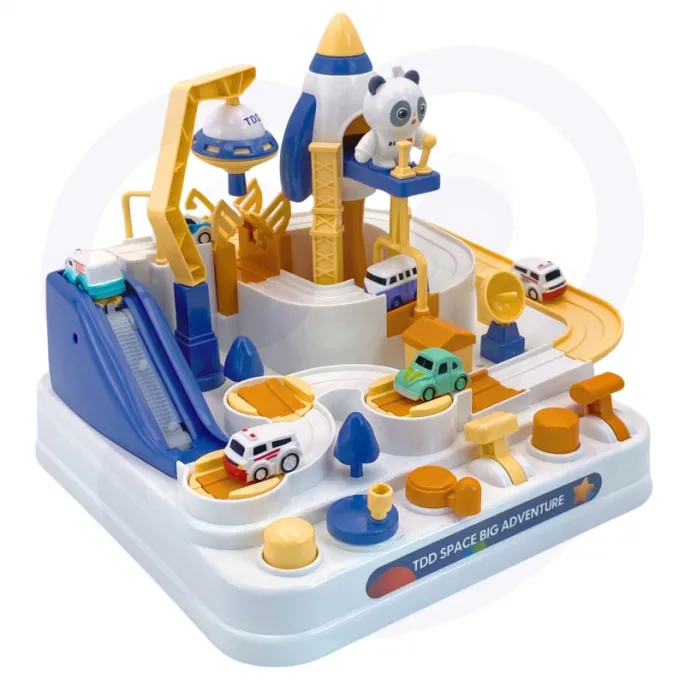 Kosmiczny tor z ruchomymi elementami