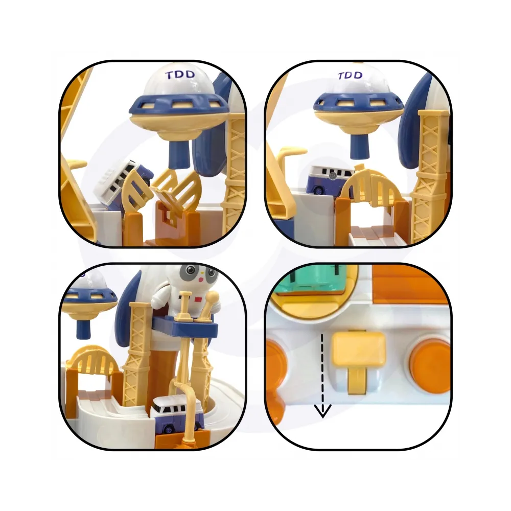 WOOPIE Interaktywny Tor Samochodowy "Kosmiczna Przygoda Pandy"