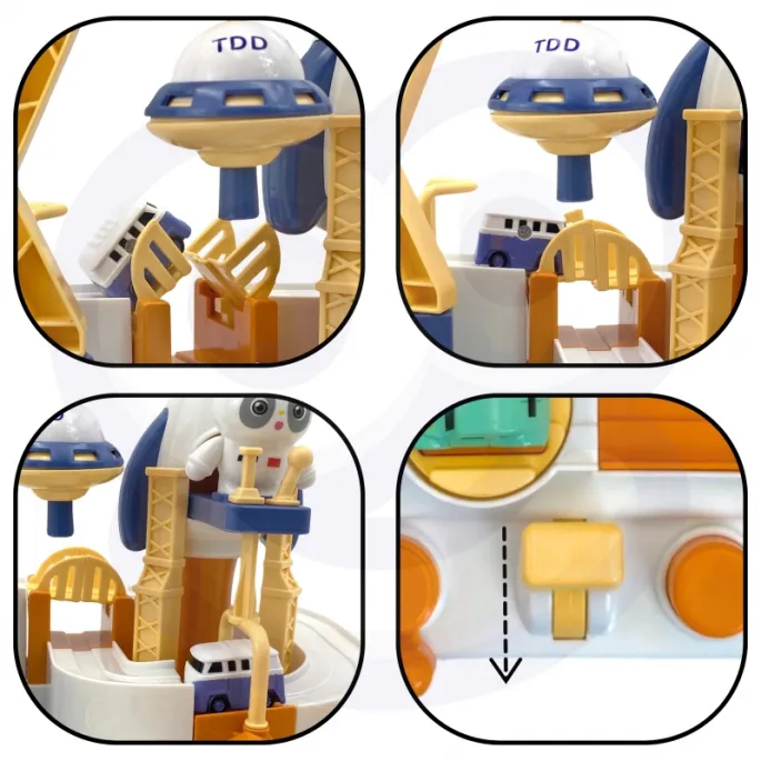 Dziecięca zabawka kosmiczna z autkami