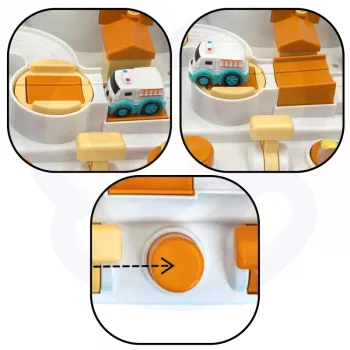 WOOPIE Interaktywny Tor Samochodowy "Kosmiczna Przygoda Pandy"