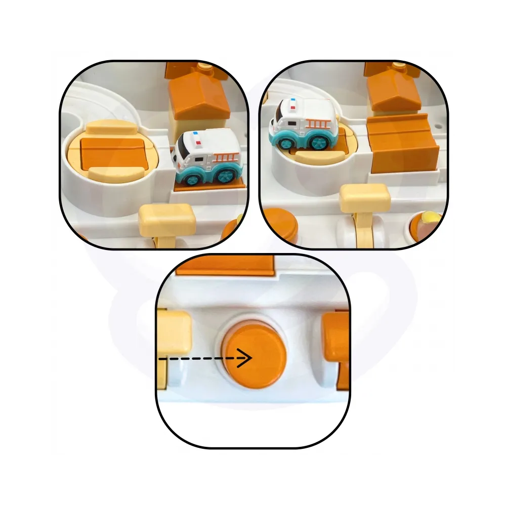 WOOPIE Interaktywny Tor Samochodowy "Kosmiczna Przygoda Pandy"