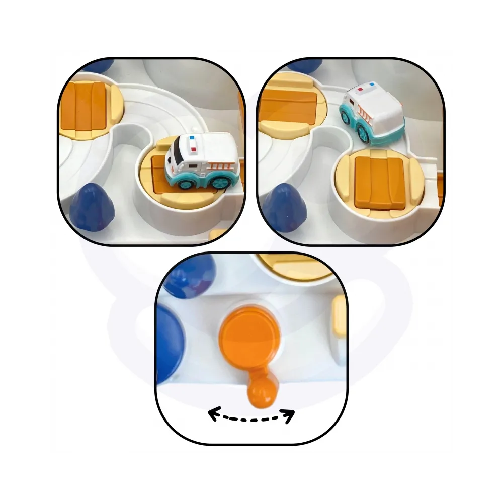 WOOPIE Interaktywny Tor Samochodowy "Kosmiczna Przygoda Pandy"