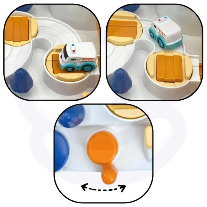 Zestaw autek na bazie kosmicznej