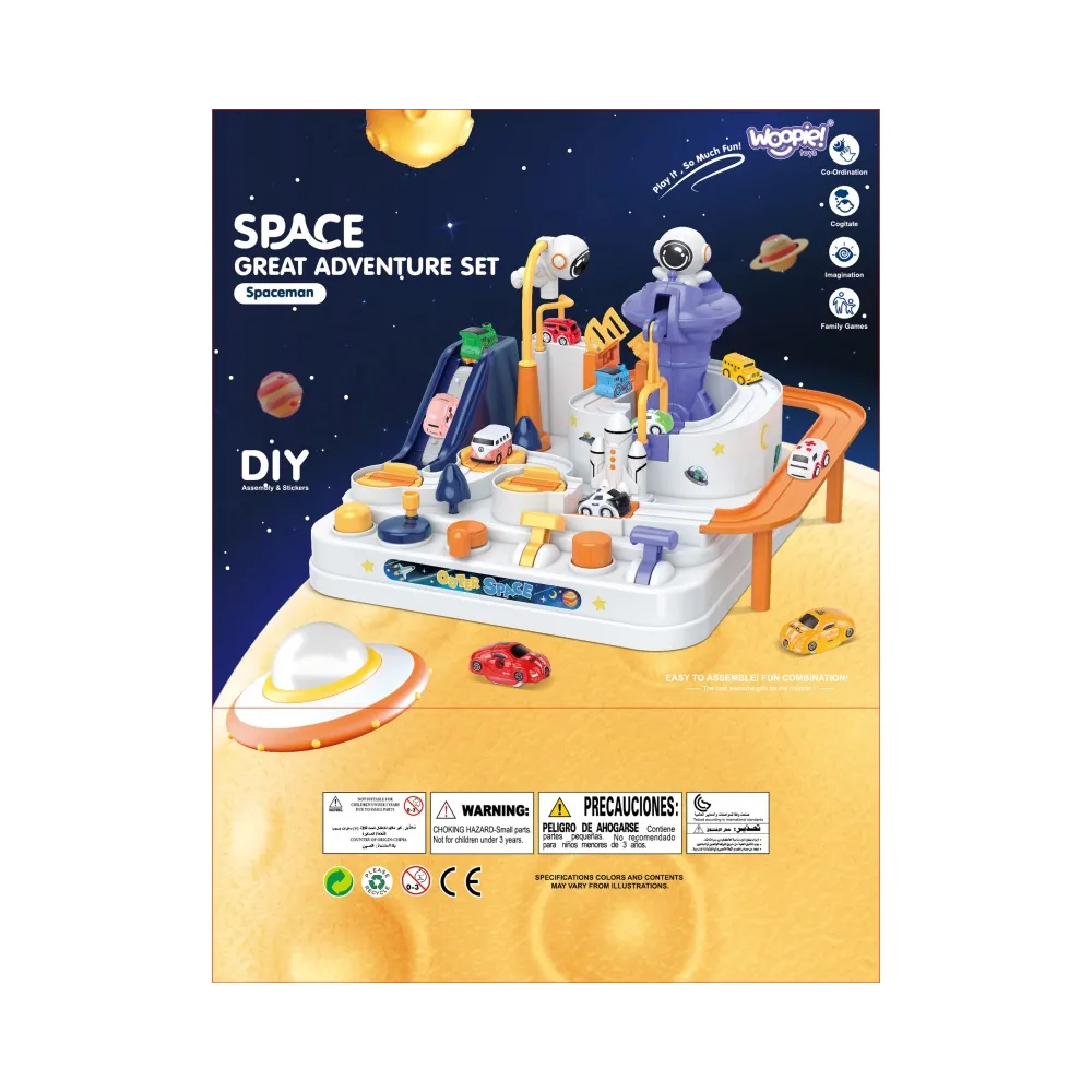 WOOPIE Interaktywny Tor Przeszkód dla Aut "Przygoda Astronauty"