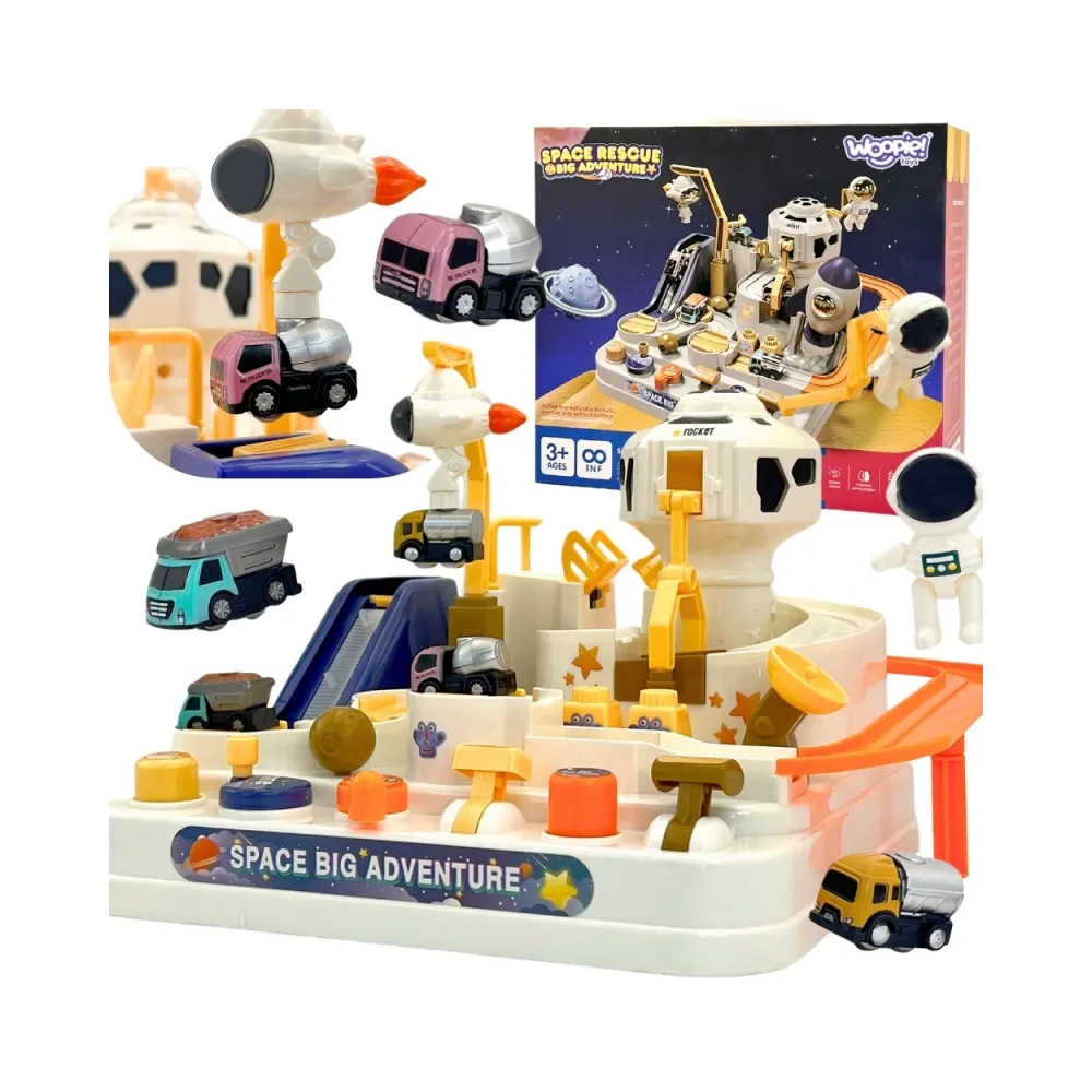 WOOPIE Interaktywny Tor Przeszkód Samochodowy " Kosmiczna Przygoda Astronauty"