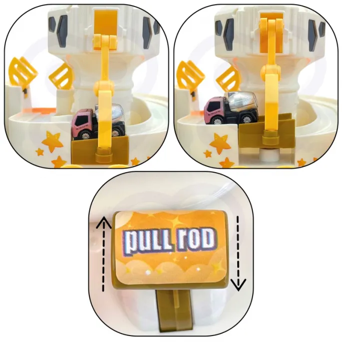 Zestaw zawiera 3 samochodziki do zabawy na torze