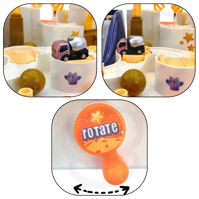 Kosmiczna przygoda samochodowa dla małych odkrywców